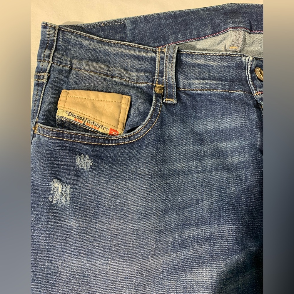 Diesel Gruppe Super Slim Skinny‎ Jeans Low Waist Medium Wash Denim Size 29 - Picture 4 of 9